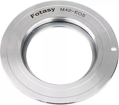 Fotasy Copper M42 Lens To Cannon EF Adapter 42mm Screw Mount Lens To EFs (M42) • $15.99