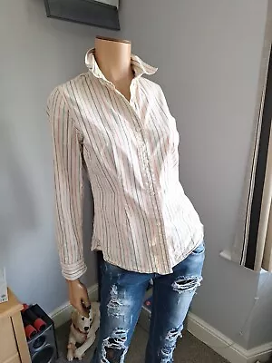 Tom Joule Ladies Stripe Blouse Size 10  36  Bust Good Used Condition  • $9.96