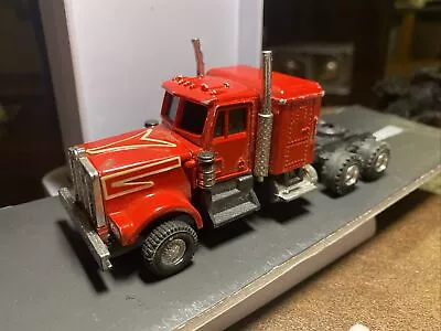 Unbranded Early 90’s Peterbilt Semi Truck  1/48 Diecast Opening Hood Rubber Tire • $10