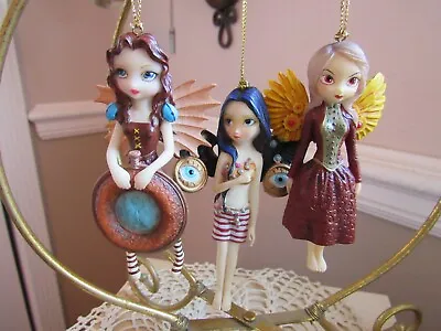 $30 • Buy Jasmine Becket Griffith Mechanical Angel 1,2 & 3 Fairy Figurine Ornaments New 