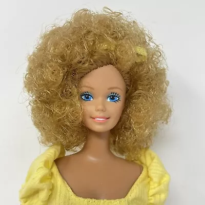 1981 Magic Curl Barbie Doll Original Dress/ Ring NO SHOES • $32.95
