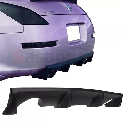 [SASA] Fit For 2003-2009 Nissan 350Z Z33 JDM PU Rear Bumper Lip Diffuser Spoiler • $100.86