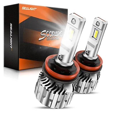 SEALIGHT H11 LED Headlight Kit Low Beam Bulb Super Bright 6500K White 20000LM • $39.99