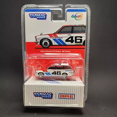 Tarmac Works 1:64 Mijo Exclusive Datsun Bluebird 510 Wagon Bre Racing 46 • $32.50