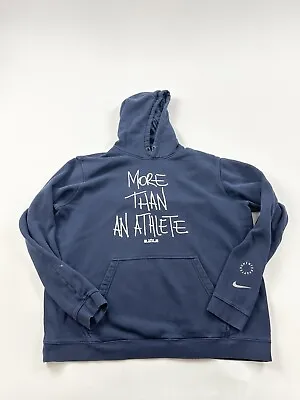 Nike Hoodie Sweatshirt Mens Size XL Blue Lebron James More Than An Athlete • $14.42
