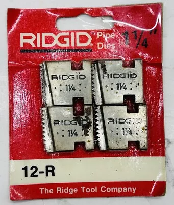 RIDGID 12R 1-1/4” Pipe Dies Pipe Threader  NPT 12R-DC73 • $40.50