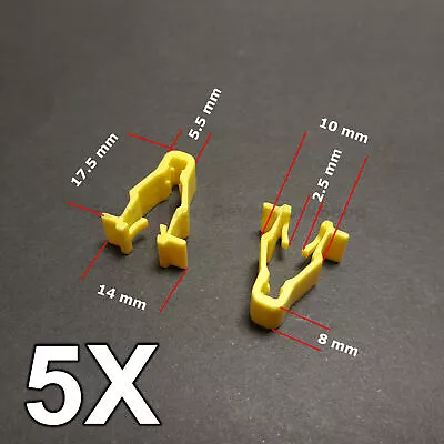 $5.69 • Buy 5X Yellow Wheel Arch Trim Clips For Honda Civic, CRV & HRV