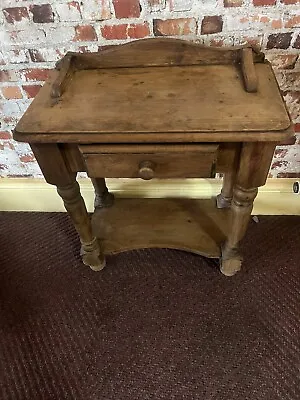 Hall Table With Single Drawer Solid Waxed Pine Some Marks Will Post Parcelforce • £49