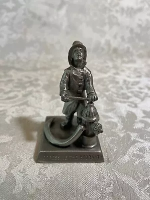 Vintage 1985 Rawcliffe Pewter Miniature Fireman Addressing The Hydrant Figurine • $9.99