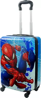 Marvel Spider Man 21 Inch Kids Rolling Luggage Hardshell Carry On Suitcase • $66.99