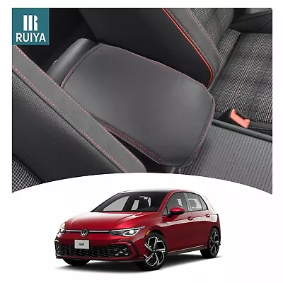 RUIYA Car Center Armrest Cover Protective Cushion For 2022-2024 VW Golf R GTI • $20.89