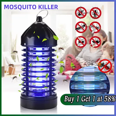 Electric Fly Bug Zapper Mosquito Insect ​Killer UV Lamp Indoor Trap Pest Catcher • £9.30