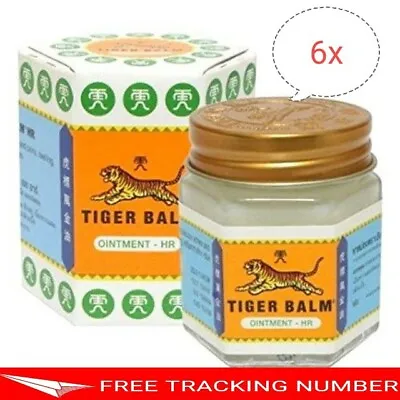 6x 30g White Tiger Balm Classic Ointment Thai Herbal Aroma Relaxing Cool Formula • $63.87