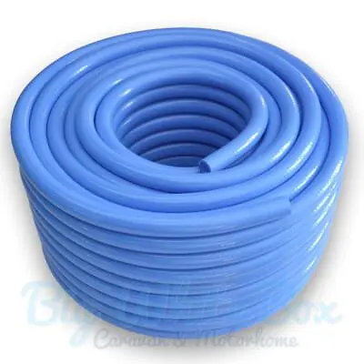 Food Grade Hose 12mm 1/2  Fresh Water Pipe Blue By The Metre Caravan Motorhome • £2.59