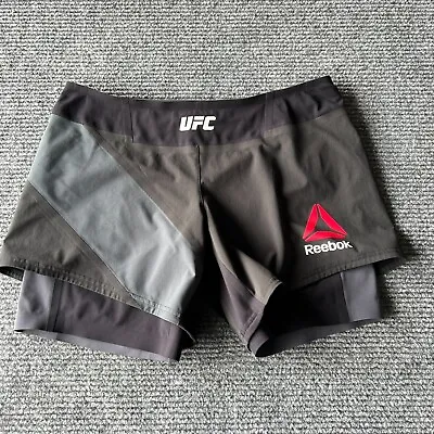 Reebok UFC Shorts Women’s Size 30 MMA Fight Grappling Shorts Jiu Jitsu Lined • $29.60
