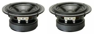 NEW (2) 4.5  Woofer Speakers.Replacement Driver.4-1/2 .8 Ohm.Home Audio PAIR • $85