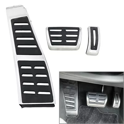 Stainless Steel Foot Rest Brake Accelerator Pedals Cover For Audi A4 A5 A6 A7 Q5 • $88.68