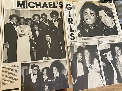Michael Jackson Two Page Vintage Clipping • $1.99