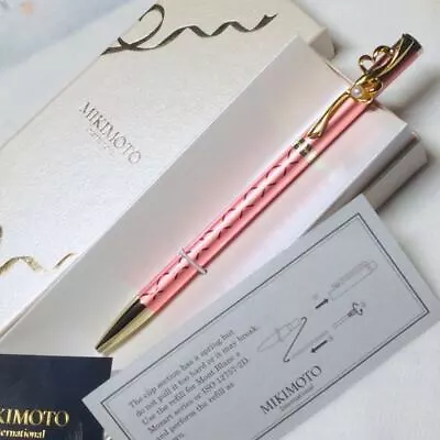 Rare Mikimoto Ballpen Ballpoint Pen Hard Pink With Pearl • $162