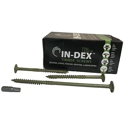 6.7 Wafer Head Landscape Wood Timber Fix Screws Sleeper Decking Index Joining • £3.28