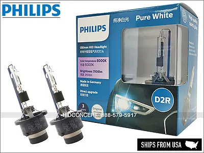 Philips D2R ULTINON 6000K HID Xenon Headlight Bulbs | 85126WX | Pack Of 2 • $158.99