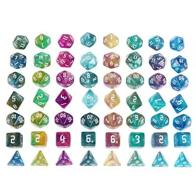 $12.08 • Buy Dice 7 Piece Set D&D Acrylic Polyhedral Pathfinder Dungeons & Dragons Table Game