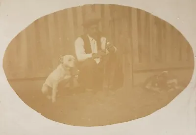 Antique Vintage Man's Best Friend Terrier Dog Hairy Vernacular Photography Photo • $41.42