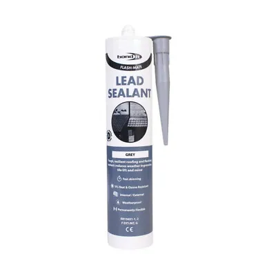 Lead Mate Flashing Mastic Mortaring Silicone Sealant Roof Roofing PVC Bond It • £6.49