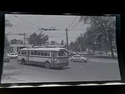 ORIG 1960s Mexico City? BUS Trolley Coach 616 Photo Negative • $19.99