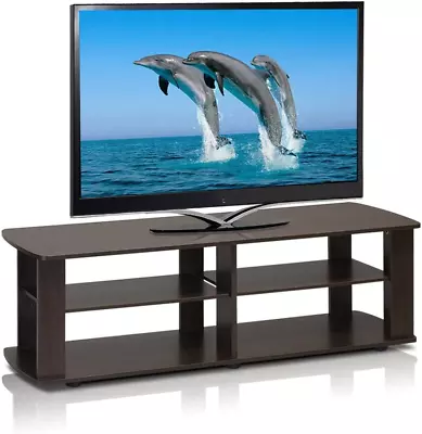 Black Tv Stand Media Entertainment Center 42 50 60 Inch Flat Screen Television • $54.99