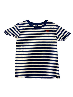 £12.99 • Buy Scotch And Soda Abba Tshirt Blue And White Striped Womens XS Excellent Condition