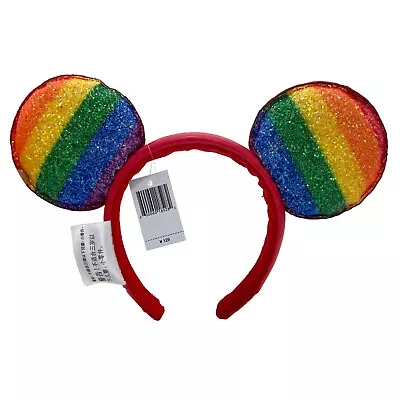 Minnie Mouse Pride Love Headband Rainbow Sequin SHDR 2022 Disney~Parks Ears • $13.81