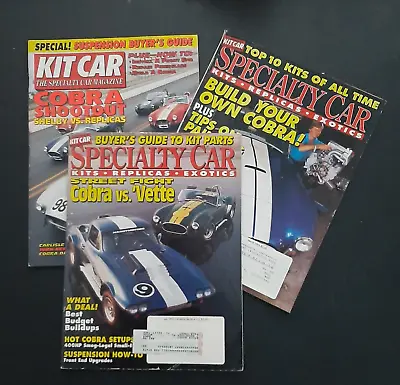 Cobra Kit Car Specialty Car Magazine Lot X3 1993 Cobra Shootout Setup Vs Vette • $12.99