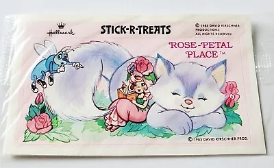 Vintage 1983 Hallmark Stick-r-treats Rose Petal Place Sticker Treats Sheet • $7.95