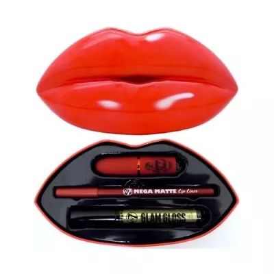 W7 Kiss Kit Lips Gift Set - Red Alert • £7