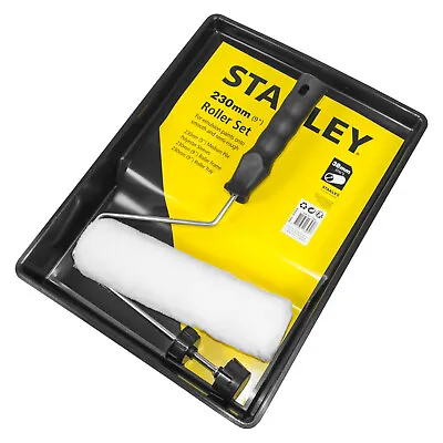 Stanley Paint Roller And Tray Set 230mm 9  Sleeve DIY Home Painting Decorating  • £8.99