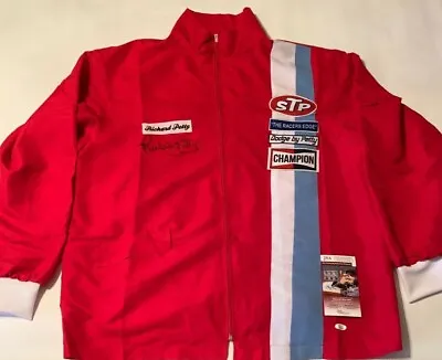 $179.99 • Buy Richard Petty Autographed Custom STP Red Racing Jacket JSA Witnessed COA