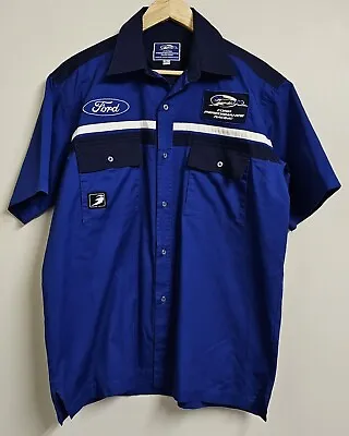 Ford Performance Racing Button Up Collared Shirt Mens Size Large FPR Official • $67.96