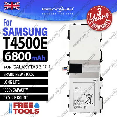 £13.72 • Buy Premium Geardo Battery T4500E For Samsung Galaxy Tab 3 10.1 P5200 GT-P5210 P5220