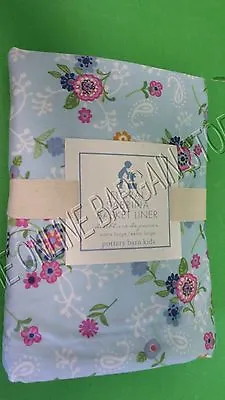 Pottery Barn Kids Sabrina Storage Spring Basket Liner Cover Floral Blue X Large • $7.99