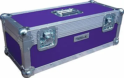 7  Single 300 Swan Flight Case Vinyl Record Box (Purple Rigid PVC) • £217.04