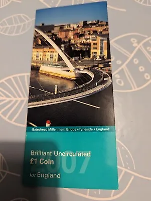 England  £1 Coin Pack  Millennium Bridge   Newcastle / Gateshead Scarce BUNC • £14.95