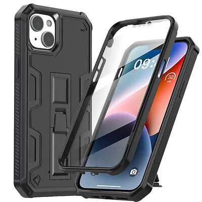 For IPhone 14 Pro Max/14 Case Heavy Duty Shockproof Stand Cover Screen Protector • $12.99