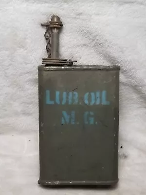 Vintage 1940'2s WWII U.S. Military Oil Can - Lube Oil MG Tin  • $15