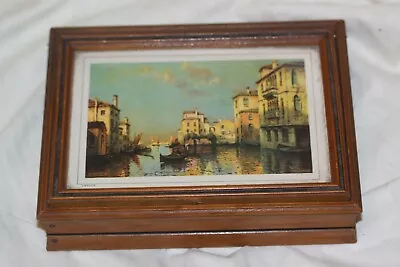 Vintage Venice Italy Wood Trinket Jewelry Box Scenic + MORE • $39.95