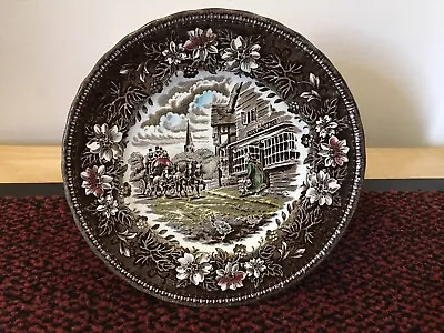 Royal Tudor Ware Coaching Taverns 1828 Plate - Staffordshire - W N Mellor • £5