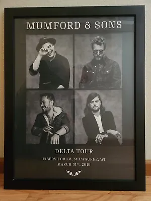 Mumford & Sons Poster - Delta Tour Fiserv Forum Milwaukee 03-31-2019 • $75
