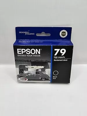 BRAND NEW / SEALED GENUINE OEM Epson 79 Black Ink Cartridge - EXP 9/2016 • $14.95