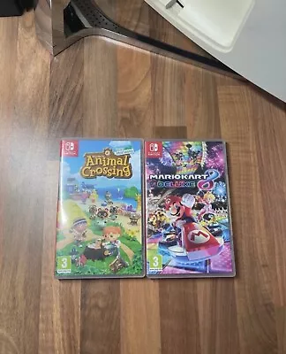 Mario Kart 8 Deluxe + Animal Crossing New Horizons Nintendo Switch 2 Games • £59.99