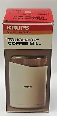 KRUPS Touch-Top  Electric Coffee Mill Coffee Grinder F2080-70 - Excellent - H1 • $10